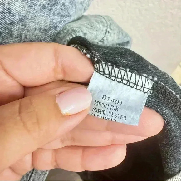 Denim Bodycon Stretch Mini Dress - Size L - Picture 5 of 5